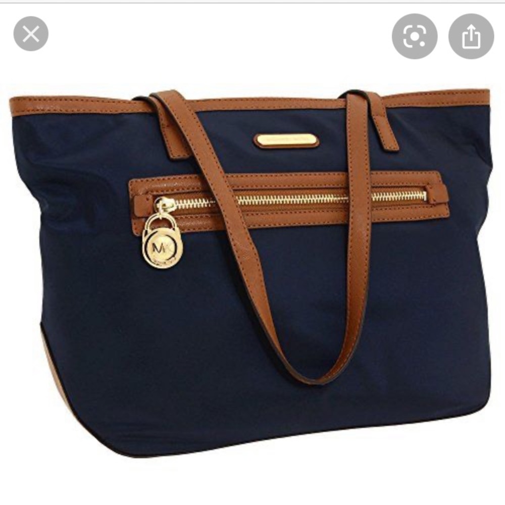 Pre-loved Michael Kors Nylon Navy Tote